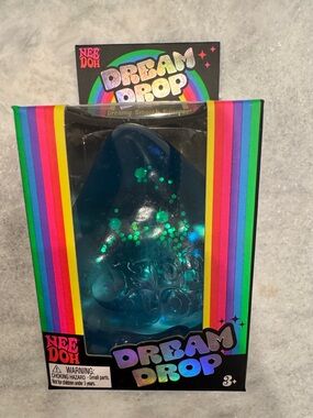 Dream Drop Kids' Glitter Blue Sensory Squeeze Toy